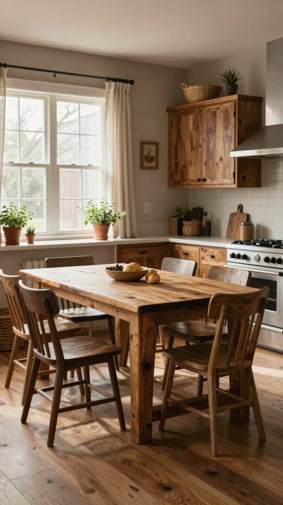 earthy taupe and rustic