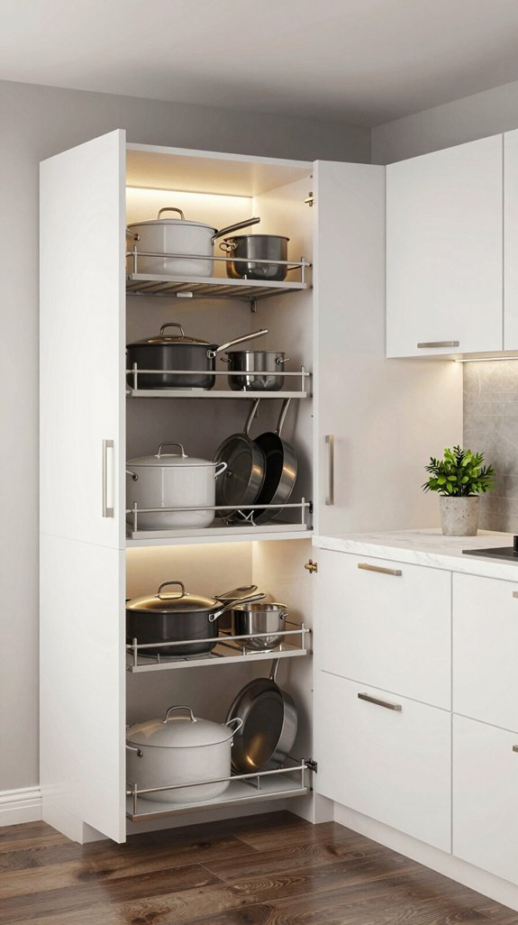 16 Kitchen Corner Cabinet Ideas That Maximize Storage 11 efficient angled cabinet organization