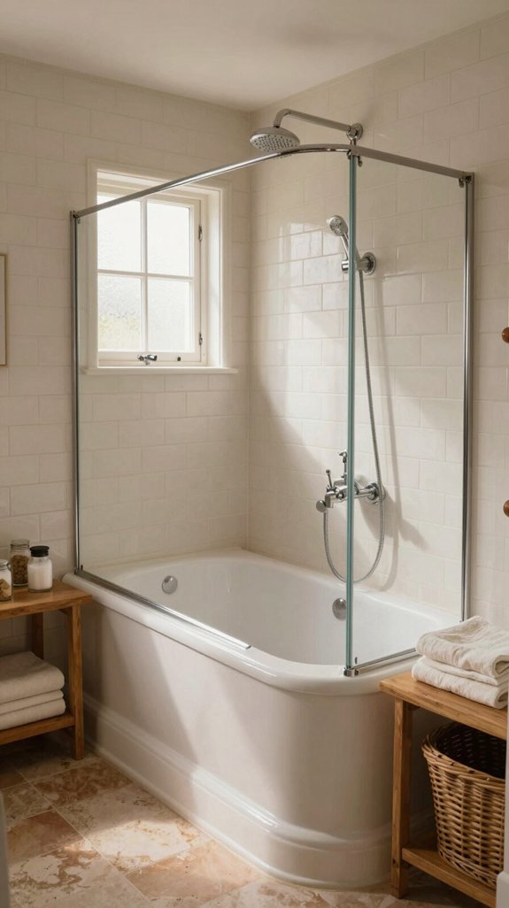 16 Cottage Bathroom Ideas Full of Charm and Warmth 10 efficient bath shower installation