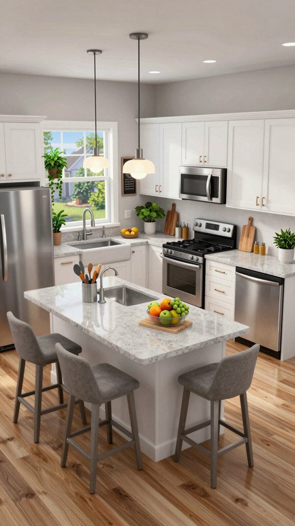 efficient kitchen appliance placement