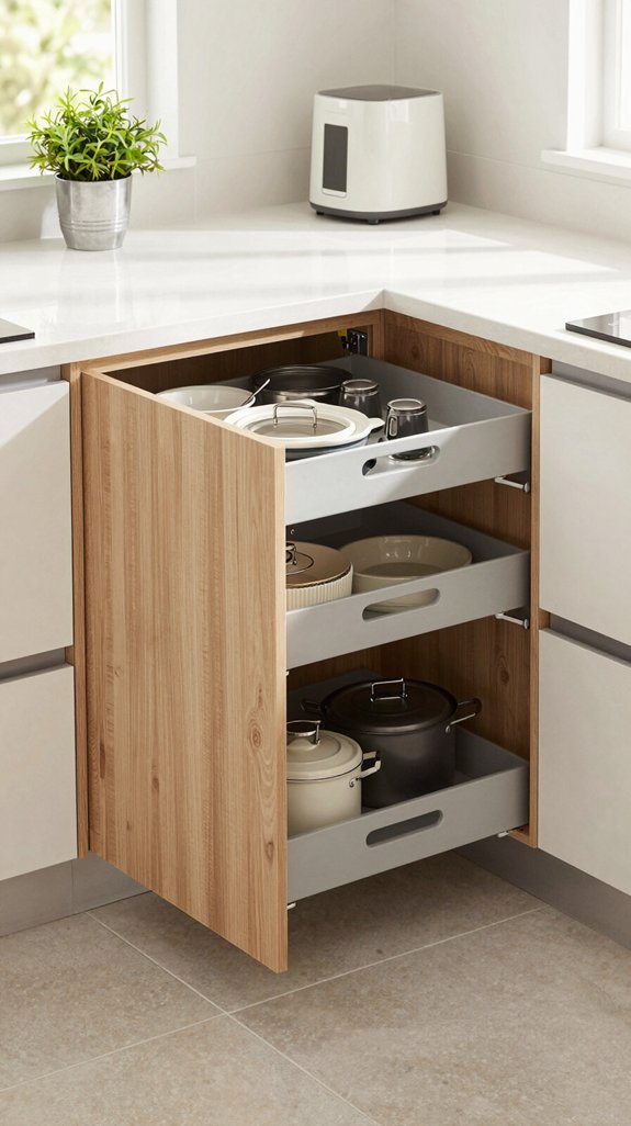 16 Kitchen Corner Cabinet Ideas That Maximize Storage 7 efficient kitchen storage solutions