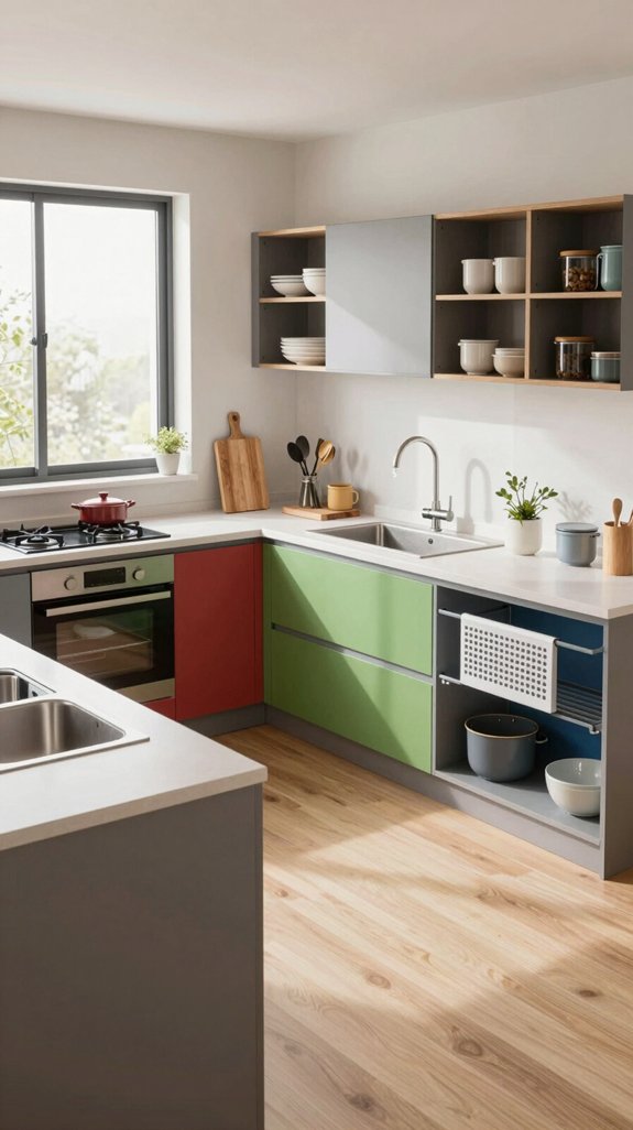 efficient kitchen task zones