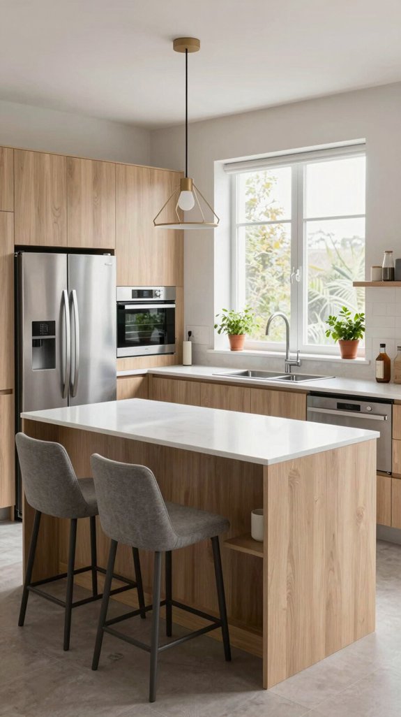 efficient multifunctional kitchen island
