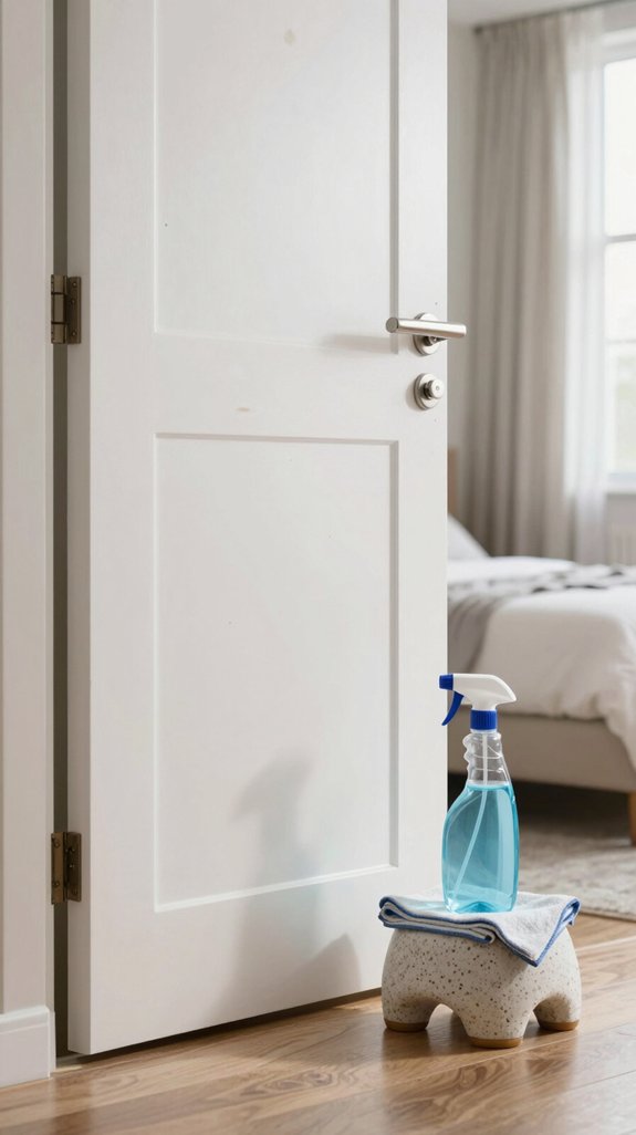 effortless bedroom door cleaning
