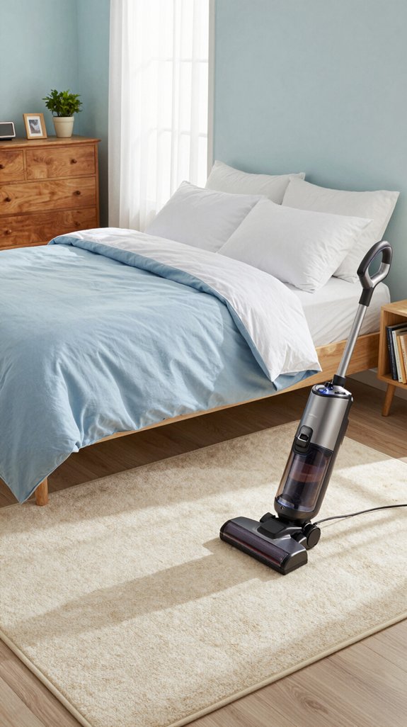 effortless bedroom mat cleaning