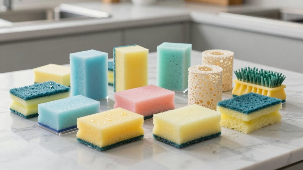 effortless cleaning with sponges