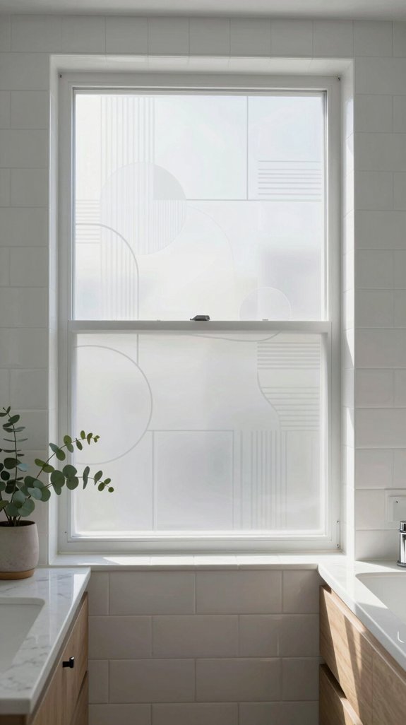 15 Bathroom Window Ideas for Privacy and Natural Light 11 effortless removable window decor