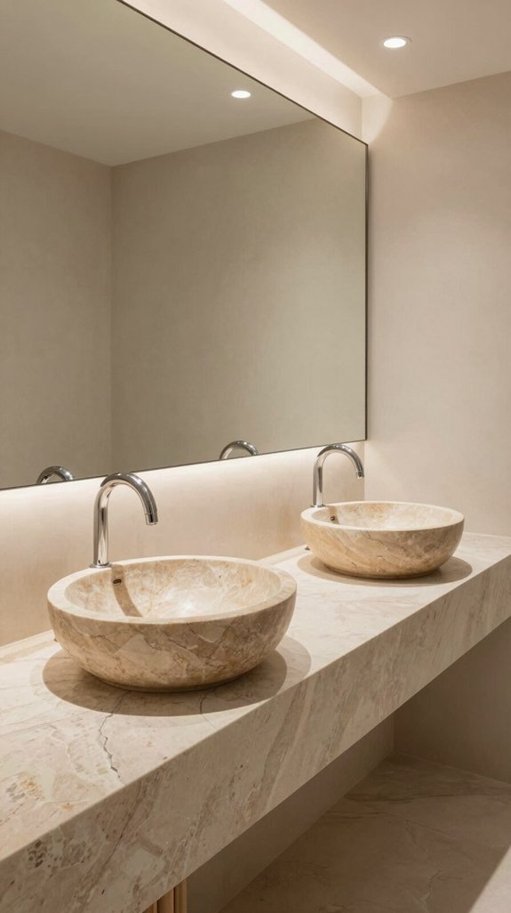 elegant beige marble aesthetics