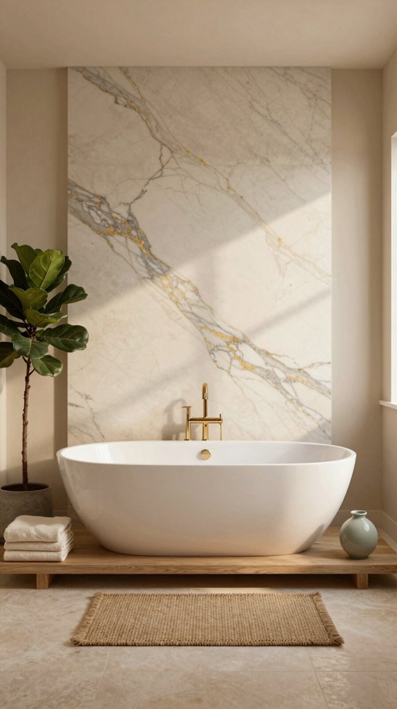 elegant beige marble sanctuary