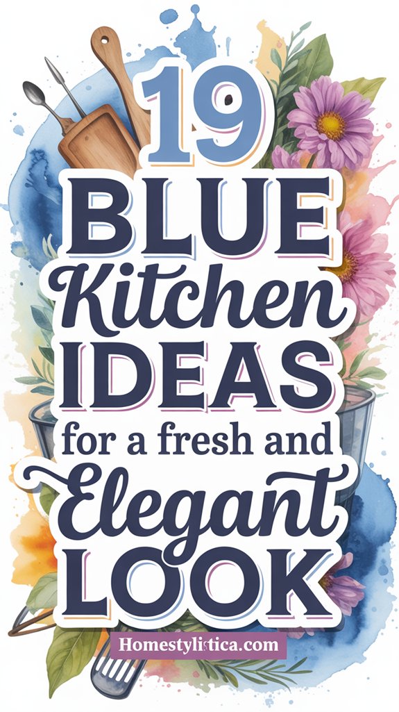 elegant blue kitchen designs