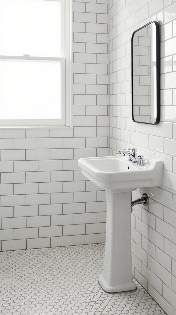 22 Black and White Bathroom Ideas for Timeless Contrast 12 elegant contrast with functionality