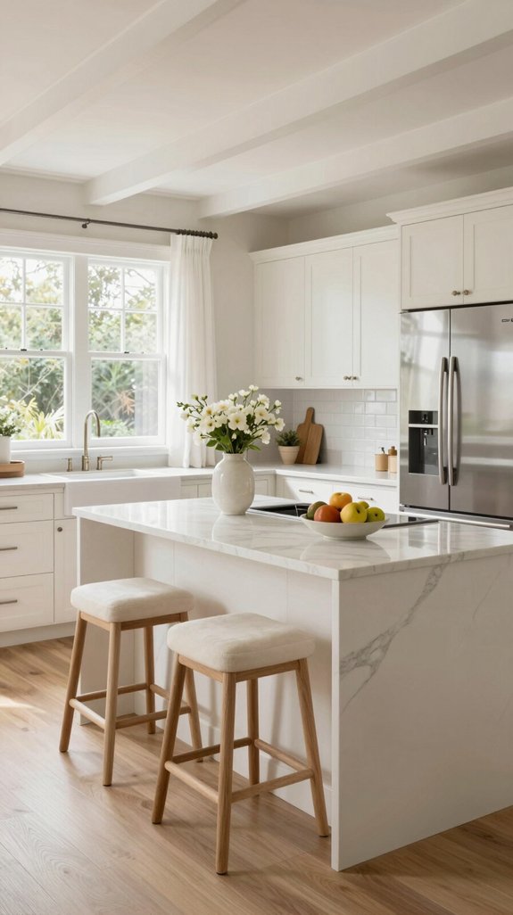 22 Kitchen Color Ideas That Feel Fresh and Modern 8 elegant creamy white kitchens