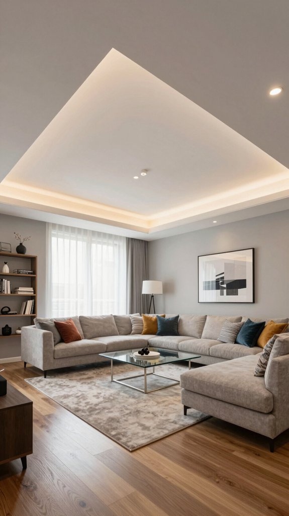 17 Latest Ceiling Design Ideas for Living Rooms 3 elegant depth and sophistication