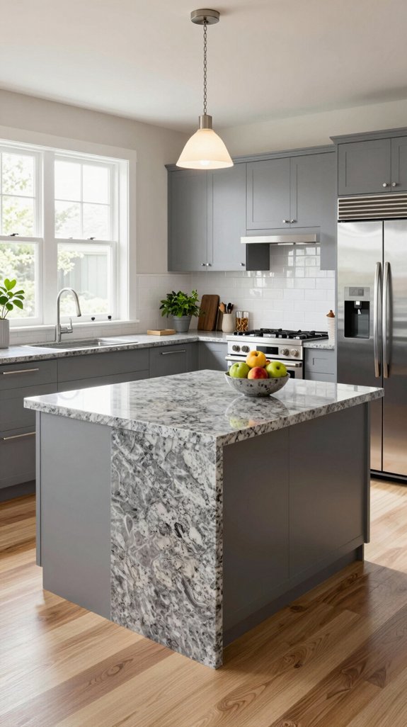 elegant durable gray granite