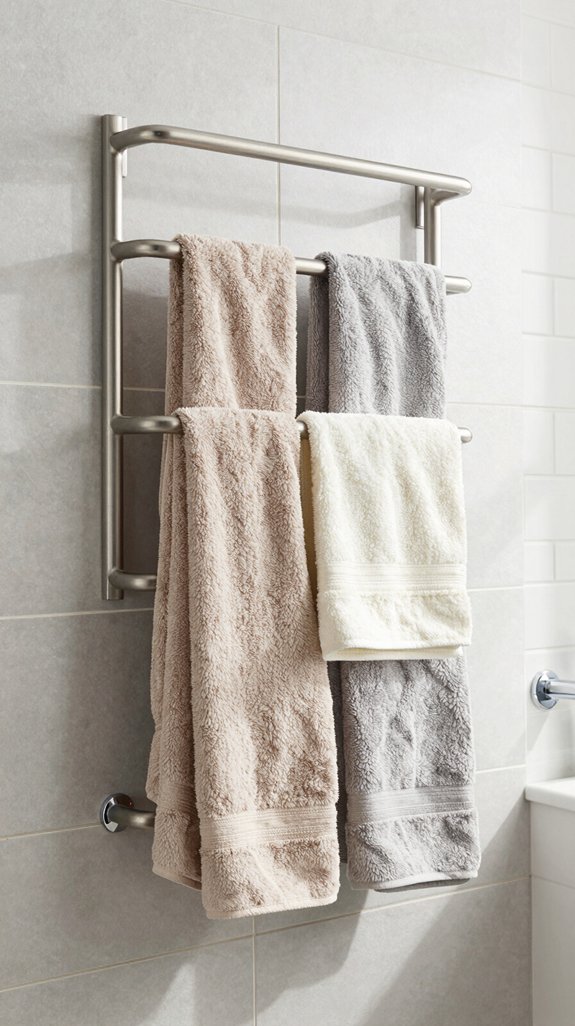 17 Bathroom Towel Hanging Ideas for Small and Large Spaces 5 elegant functional space saving design