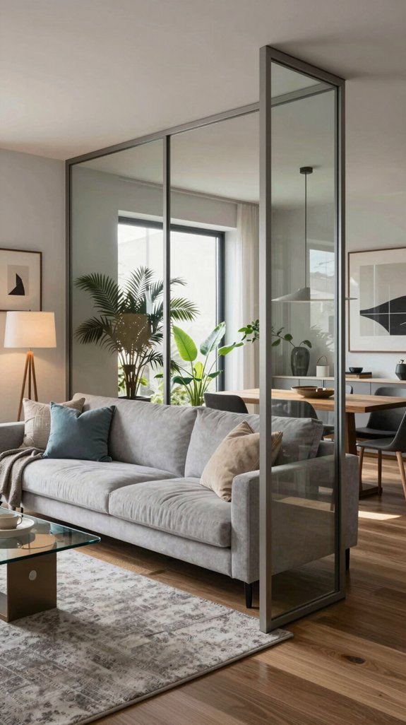 15 Living Room Partition Design Ideas for Modern Homes 4 elegant glass partition solutions
