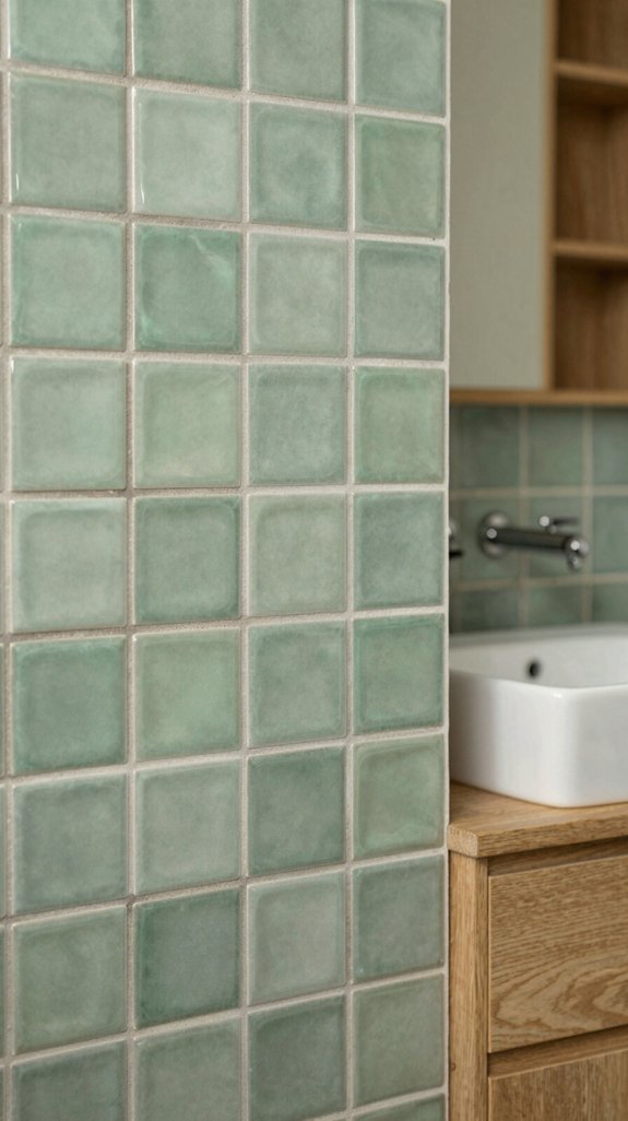 24 Bathroom Tiles Combination Ideas for a Designer Finish 5 elegant handcrafted sage tiles