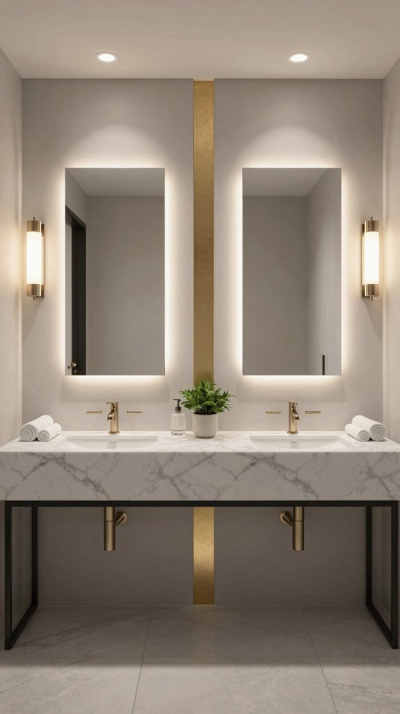 elegant lighting for grooming