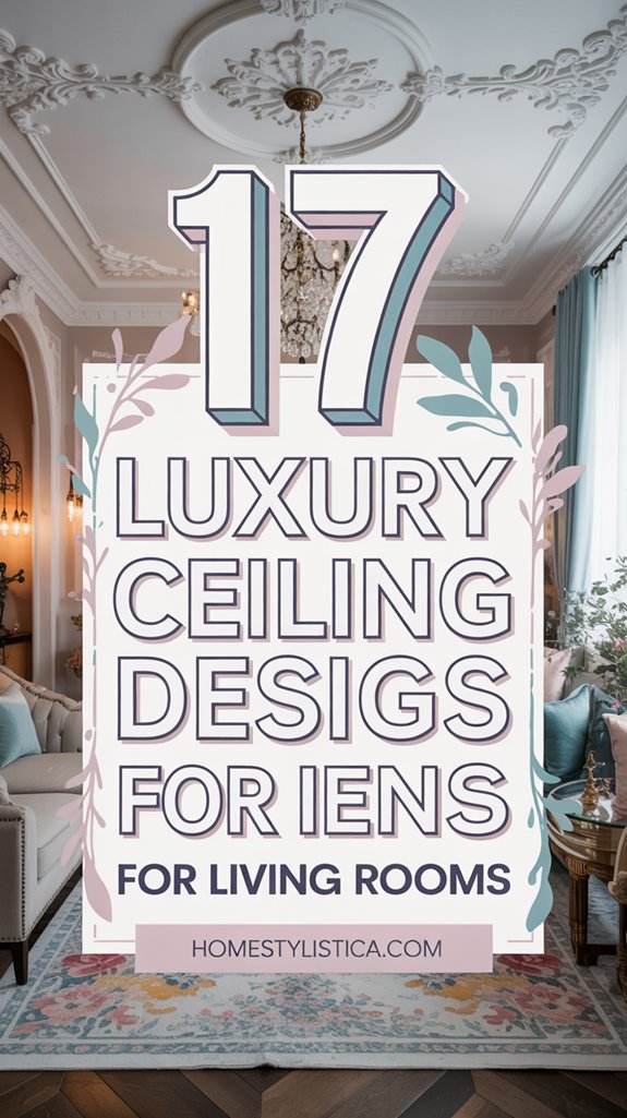 17 Luxury Ceiling Design Ideas for Living Rooms 1 elegant living room ceilings