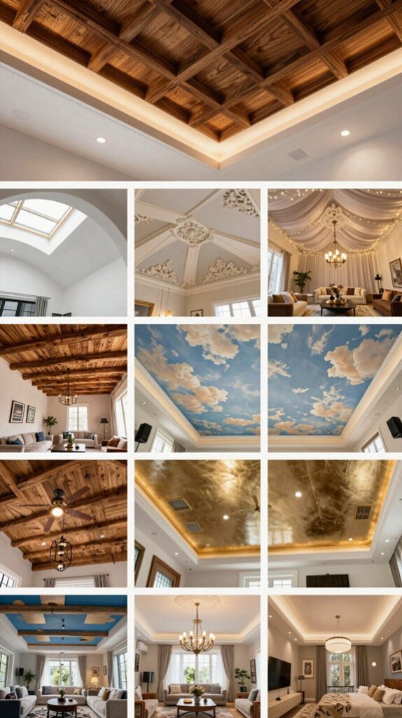 elegant living room ceilings