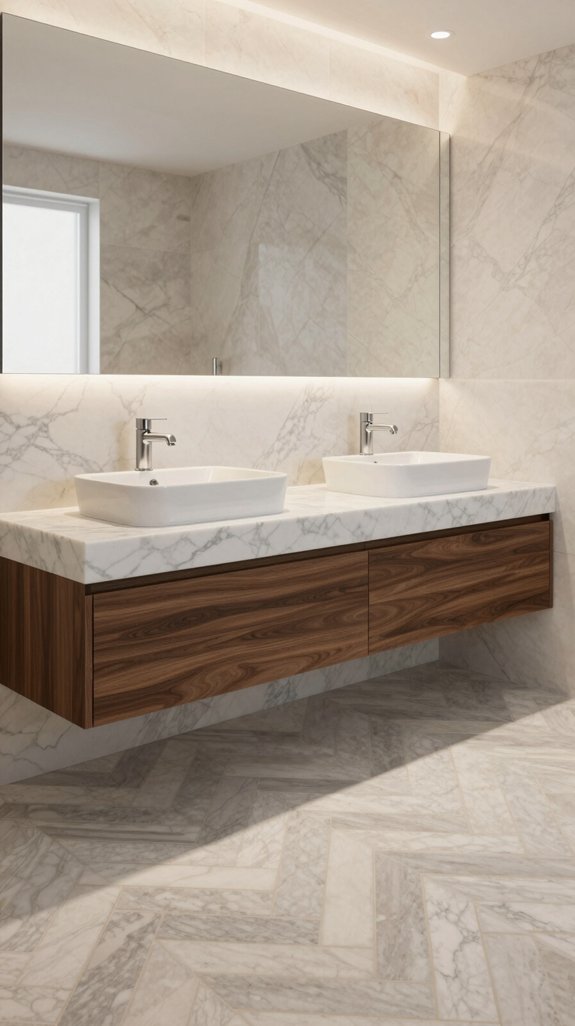 elegant marble vanity designs