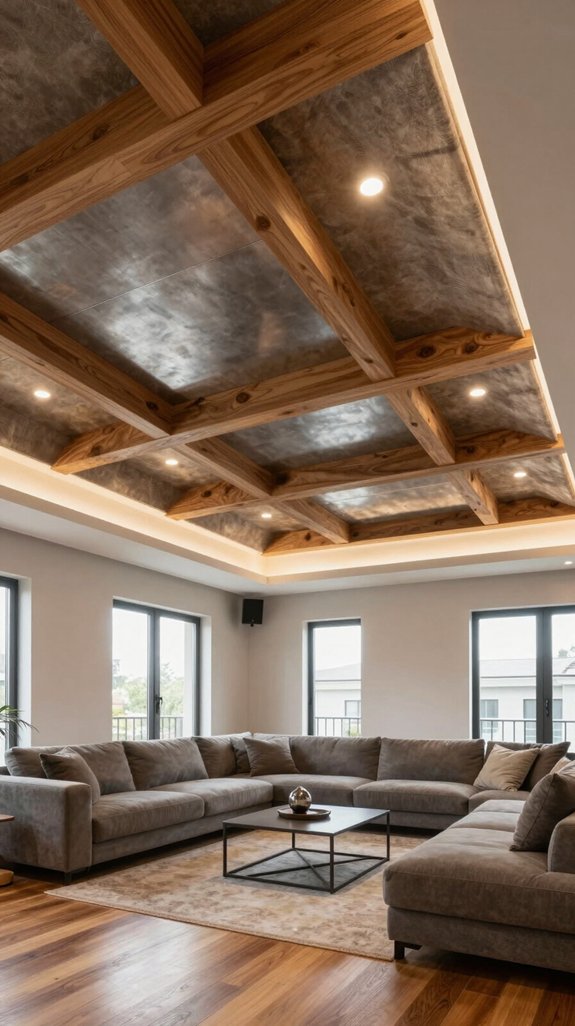 16 Modern False Ceiling Design Ideas for Living Rooms 13 elegant material combinations enhance