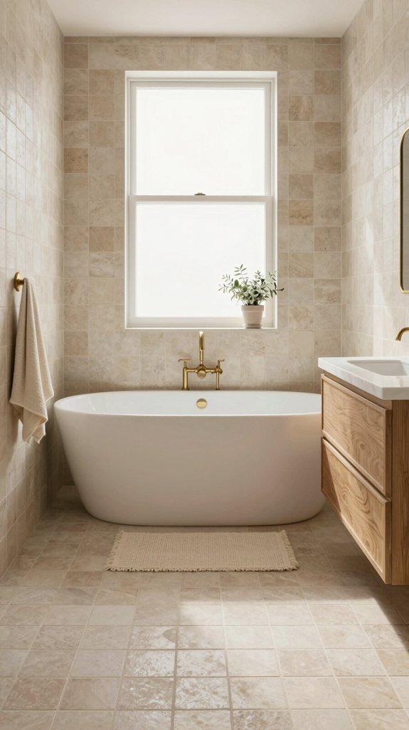 elegant mediterranean bathroom tiles