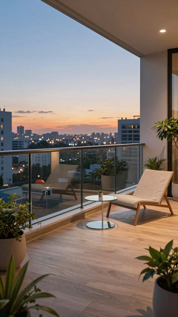 elegant safe glass railings