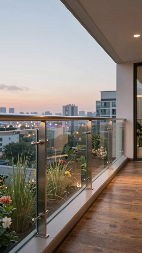 17 Glass Balcony Railing Ideas for Stylish Safety 13 elegant safety in design