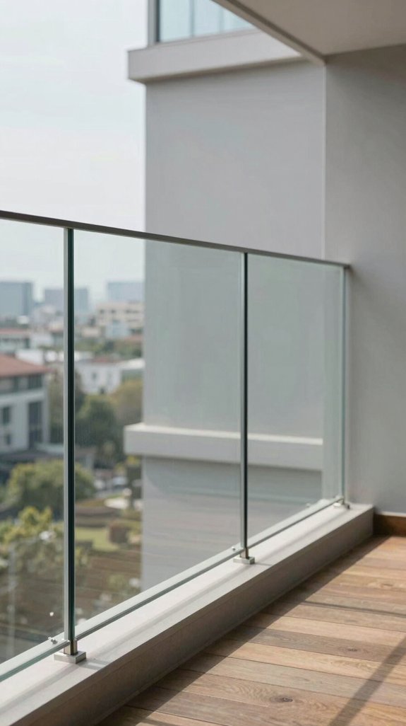 17 Glass Balcony Railing Ideas for Stylish Safety 5 elegant semi frameless glass railings