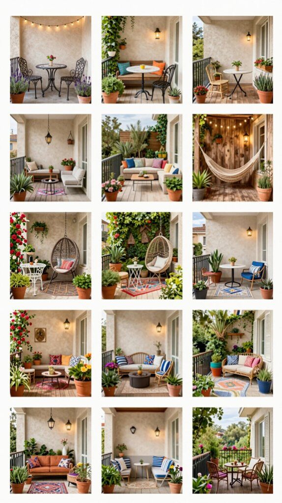 elegant small space balconies