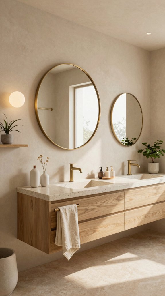 20 Neutral Bathroom Ideas That Feel Warm and Inviting 16 elegant soft neutral reflections