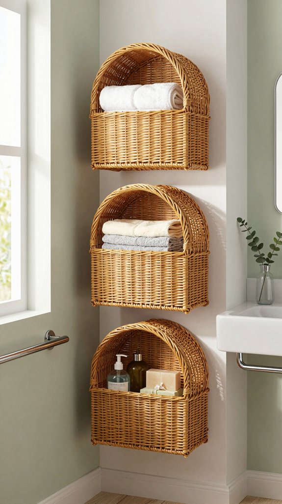 elegant storage for towels