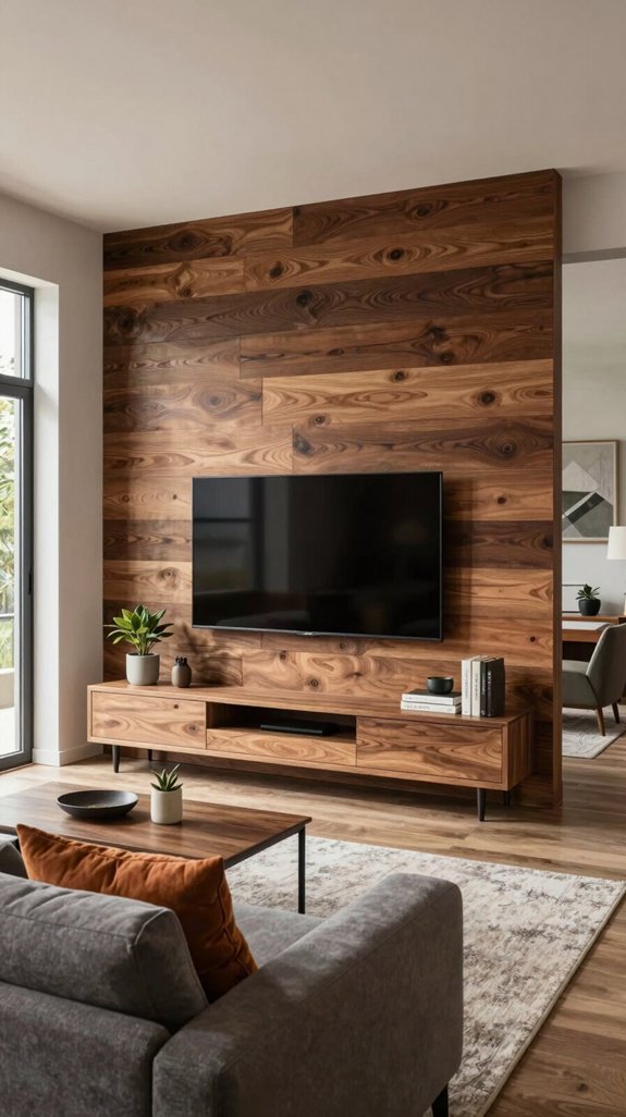 16 LED TV Panel Design Ideas for Living Rooms 6 elegant wood tv walls