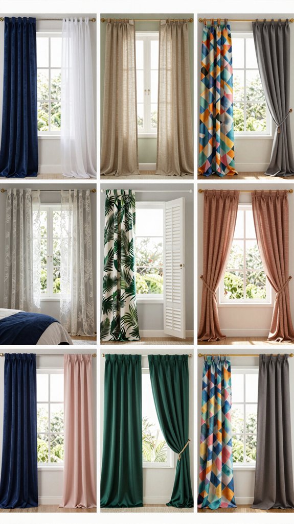 elevate bedroom with curtains