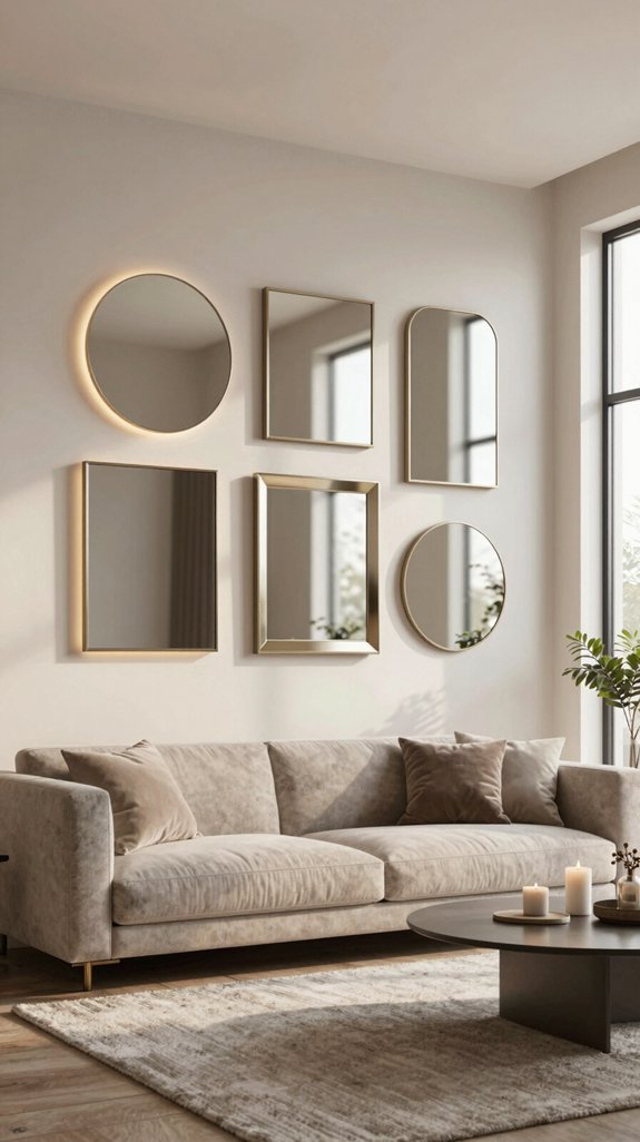 elevate decor with mirrors