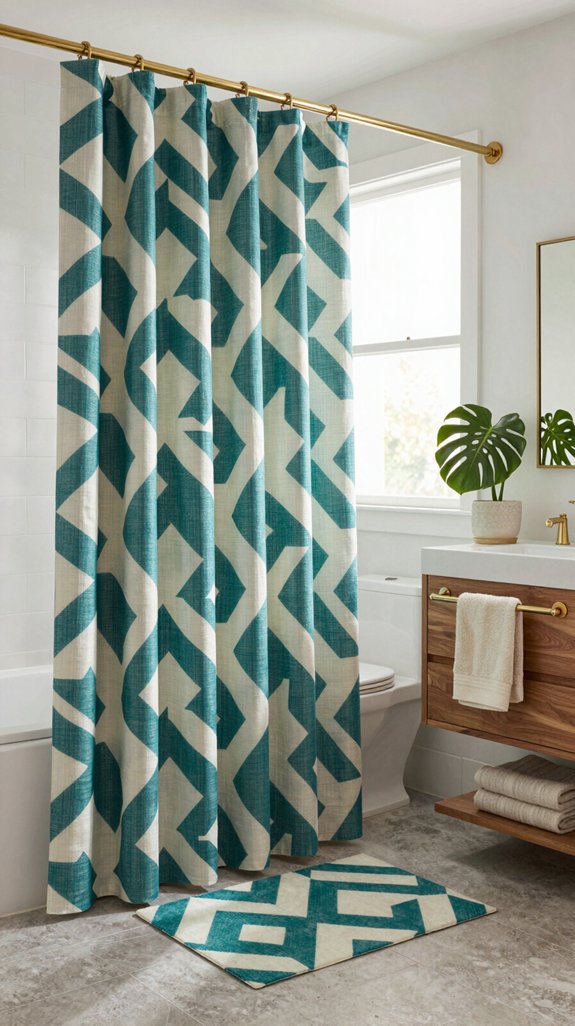 elevate shower curtain design