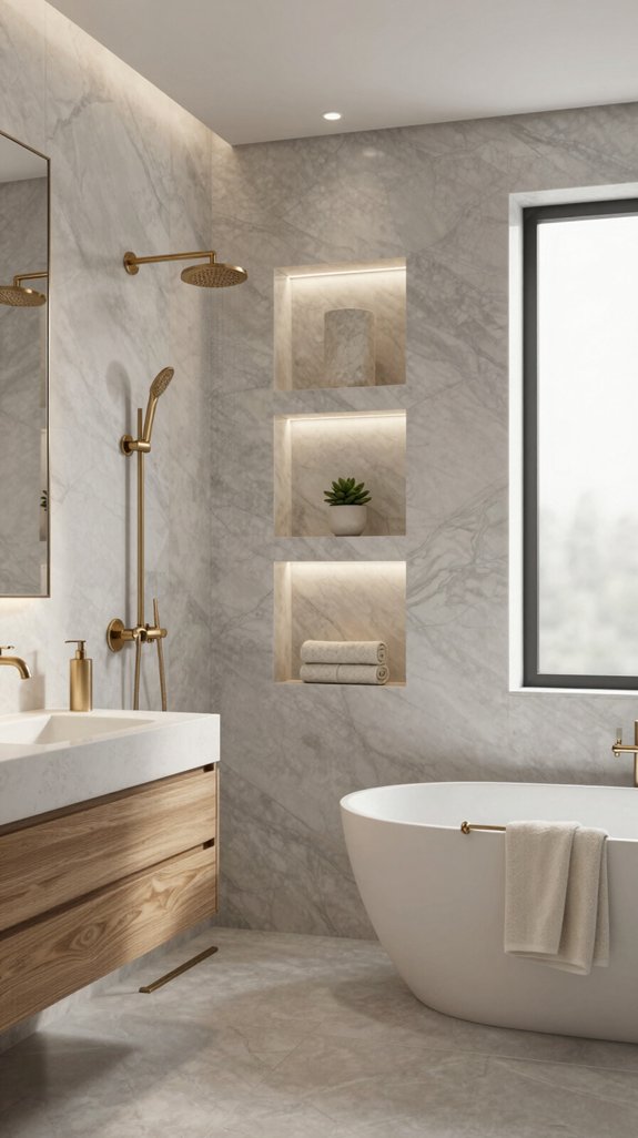 elevated bathroom storage solutions