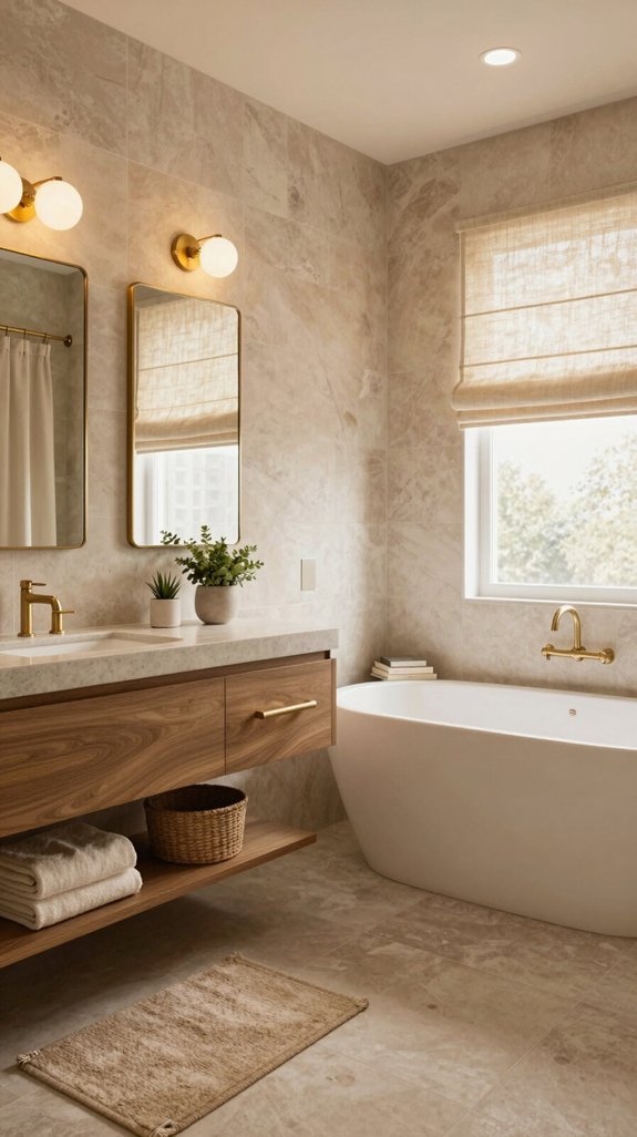 18 Warm Neutral Bathroom Ideas for a Cozy Retreat 18 elevated warm neutral bathrooms