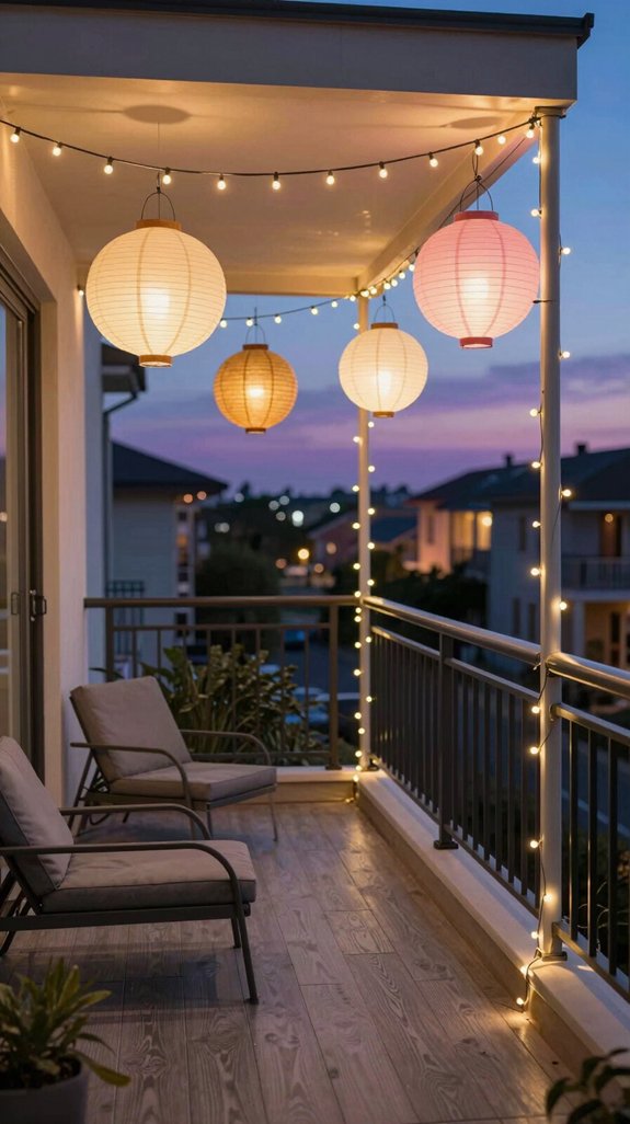16 Balcony Design Ideas for a Stunning Outdoor Upgrade 11 enchanting balcony evening ambiance