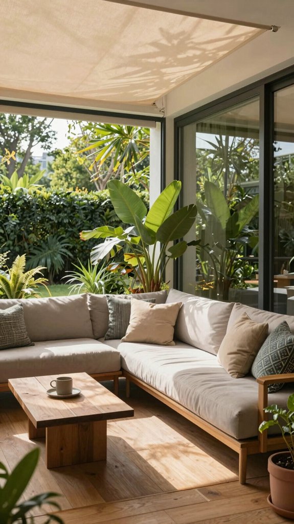 enclosed balcony privacy designs