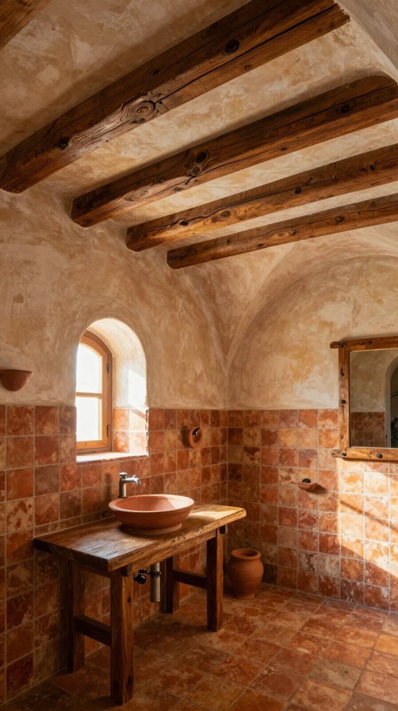 exposed beams vaulted ceilings