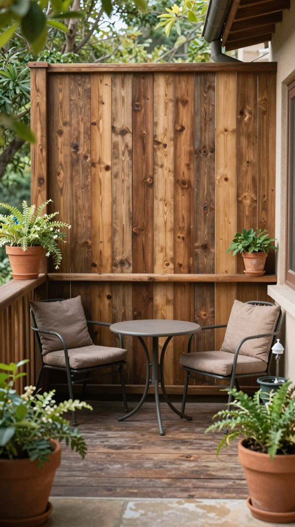 fencing enhances balcony privacy