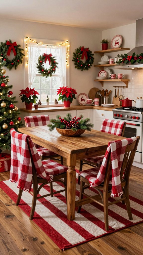 festive christmas kitchen decor