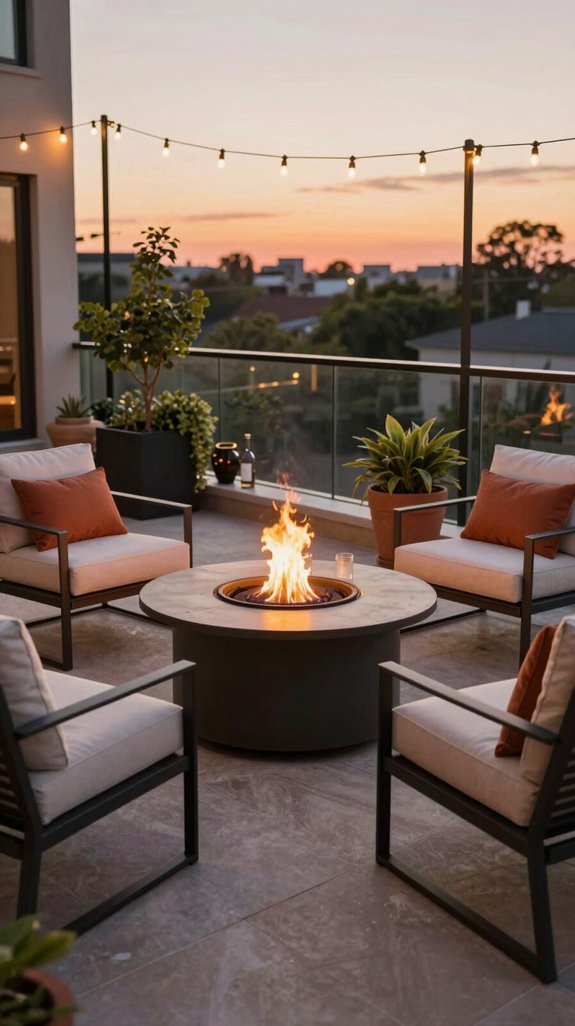 16 Balcony Decor Ideas to Create a Pinterest-Worthy Space 14 fire pit table gatherings