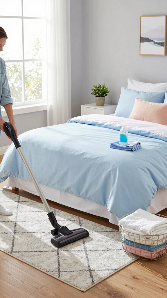 flea free bedroom cleaning routine