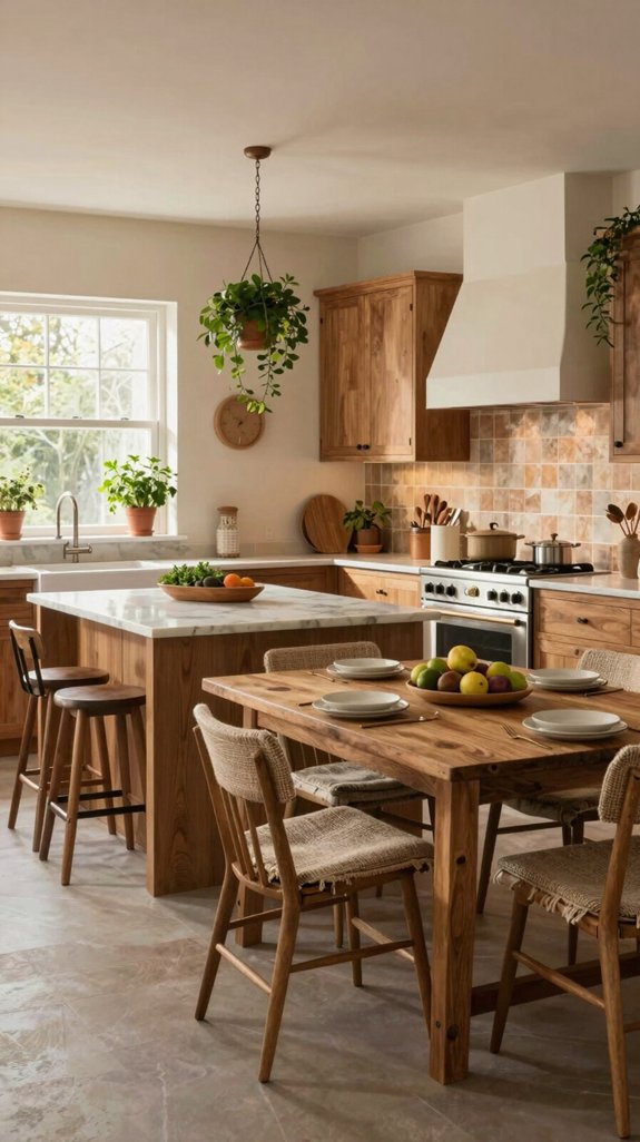 21 Cozy Kitchen Ideas for a Warm Inviting Space 18 flexible social kitchen design
