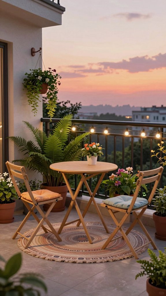 21 Balcony Decoration Ideas to Refresh Your Outdoor Space 5 flexible space saving outdoor furniture