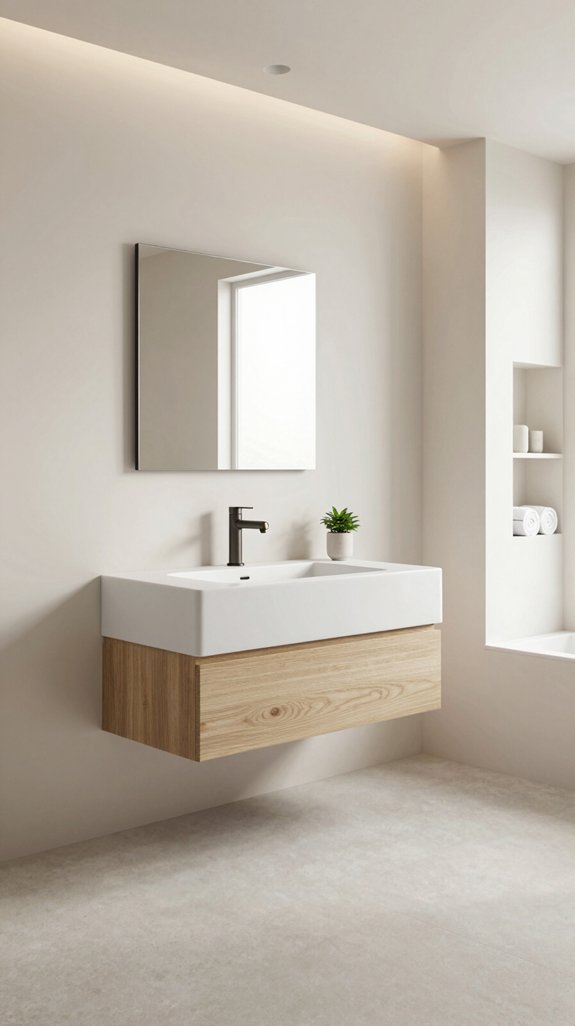 floating vanities enhance space