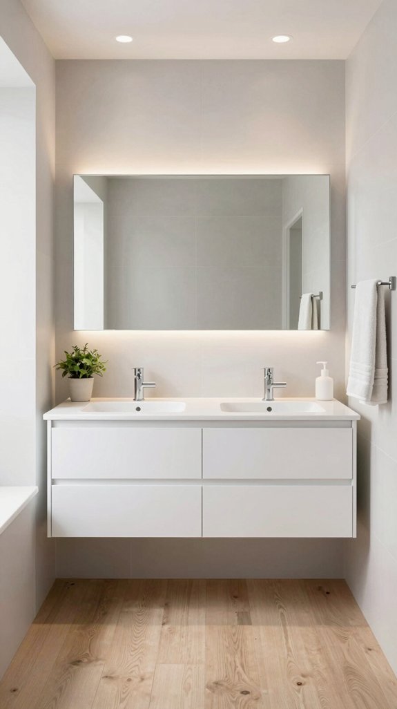 floating vanities enhance space